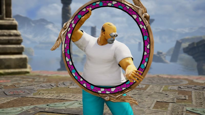 Illustration for article titled Los Simpson, penes y Thanos: estas son las creaciones de personajes más raras de SoulCalibur VI